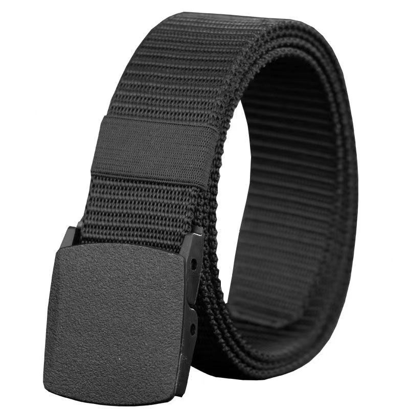 Cinturón informal de lona con control de seguridad sin metal_voghion.com