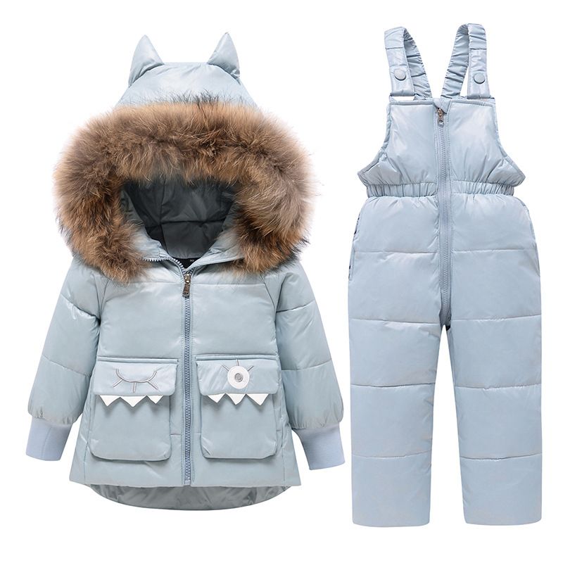 Children's clothing Baby down jacket suit 1-5 years old boys and girls children's winter clothing infants and toddlers thickened jacket_voghion.com