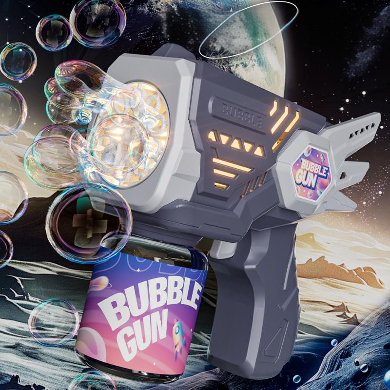 Bubble Machine Children's Toys Fully Automatic Bubble Blowing Stick Electric Hot Gatling Bubble Gun Stall_voghion.com