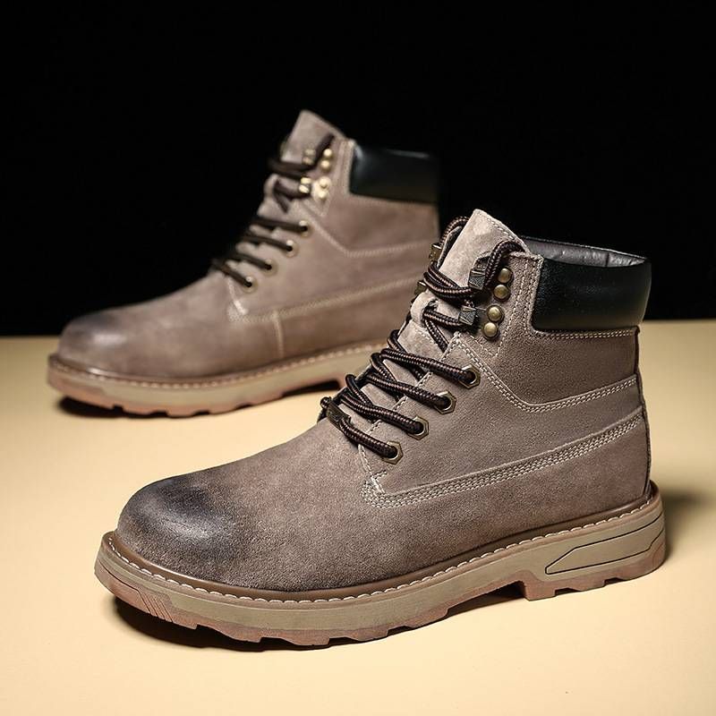 Plus-size Outdoor Men's Shoes Couple British Men's Work Shoes_voghion.com