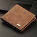 Men's Slim Zip Around Wallet With Multiple Card Slots – Vintage PU Leather RFID Blocking Bifold Wallet For Cash & Cards_voghion.com