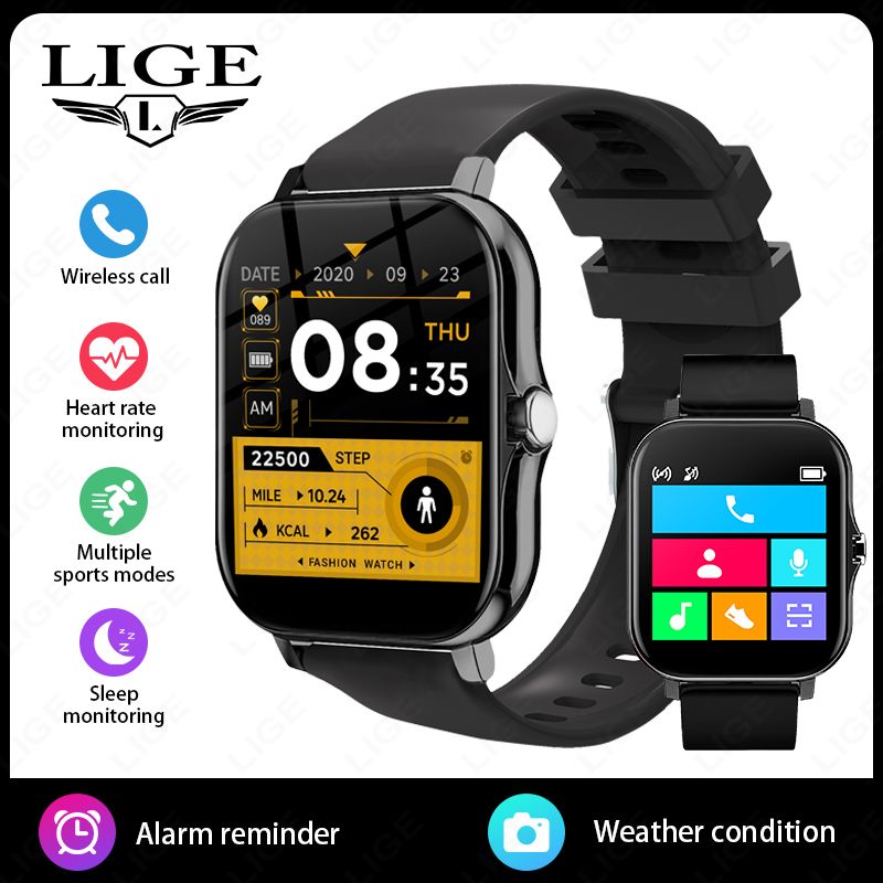 2025 Android Phone 1.44'' Inch Color Screen Bluetooth Call Blood Oxygen/Pressure Monitoring Smart Watch Women Men_voghion.com