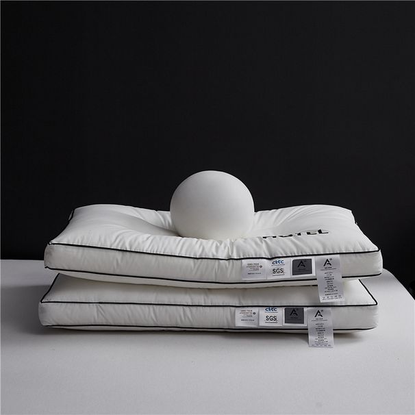 Luxury Hotel Cotton Pillow For Neck Support - 3 Height Adjustable, Anti-Allergenic_voghion.com