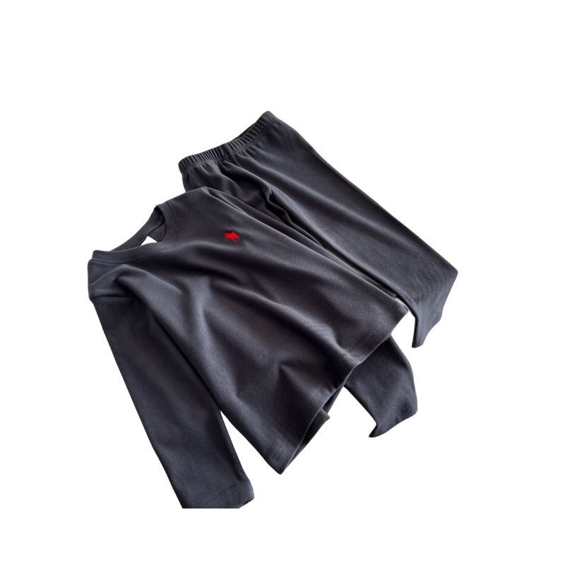 Jongens en meisjes superzachte dubbele katoenen stretch de fluwelen thermisch ondergoedset voor kinderen babypyjama's_voghion.com