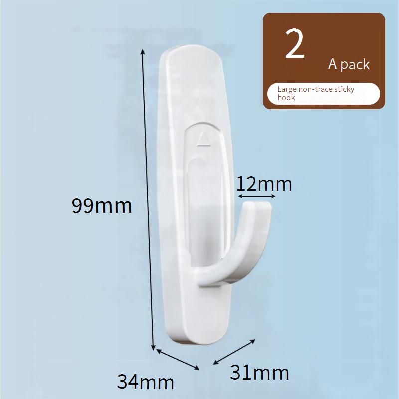 Ganci anti-danno - Ganci adesivi resistenti per pareti e porte verniciate, senza chiodi e senza residui._voghion.com
