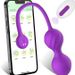 Giocattoli sessuali per adulti in silicone impermeabile per donne e coppie con telecomando APP, vibratore per punto G e clitoride, palline di Kegel per allenamento vaginale_voghion.com