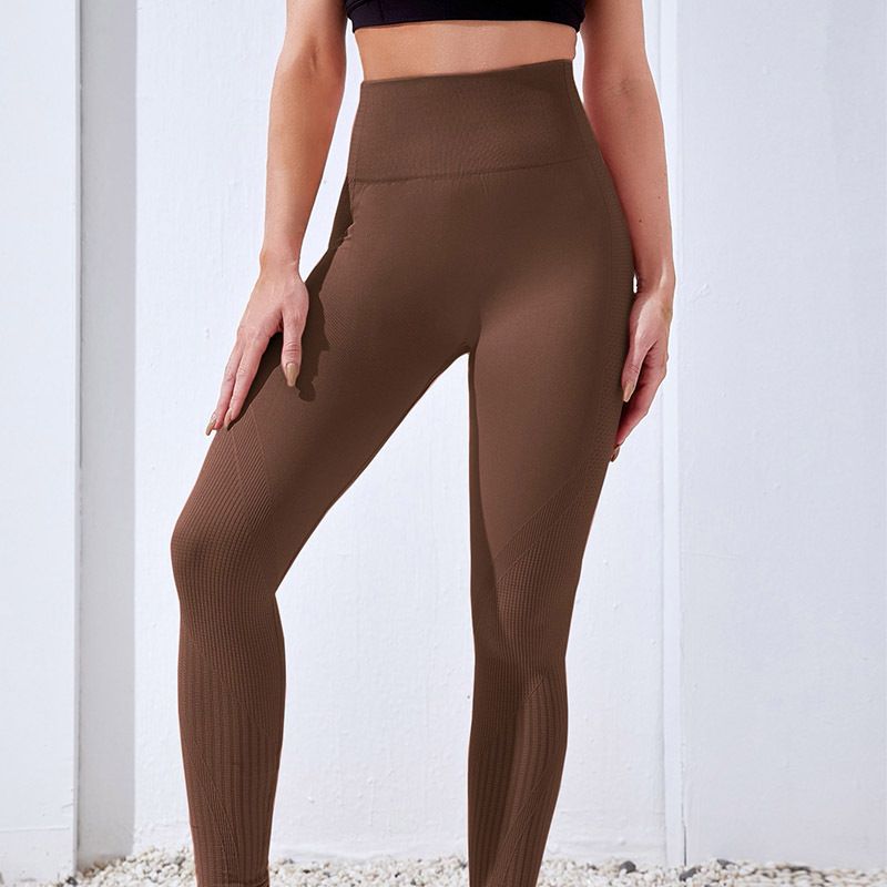 Dameskleding naadloze yogabroek hoge taille buikcontrole butt-lifting fitnessbroek bovenkleding veelzijdige sportbroek voor dames_voghion.com