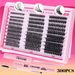 False Eyelashes Thick False Eyelashes 300 Cluster Single Cluster Hair 10-18mm With Glue Suit In Stock_voghion.com