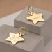 Thick Engraved Star And Personalized Tag With Gold Collar, Size 40mm, Gift For Dog, Detachable Ring By PawParty Store_voghion.com