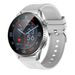 Unisex Smart Watch With Bluetooth Calling, Heart Rate & Blood Pressure Monitoring, 14-Day Battery Life, Waterproof (Black/Gray Silicone Strap)_voghion.com