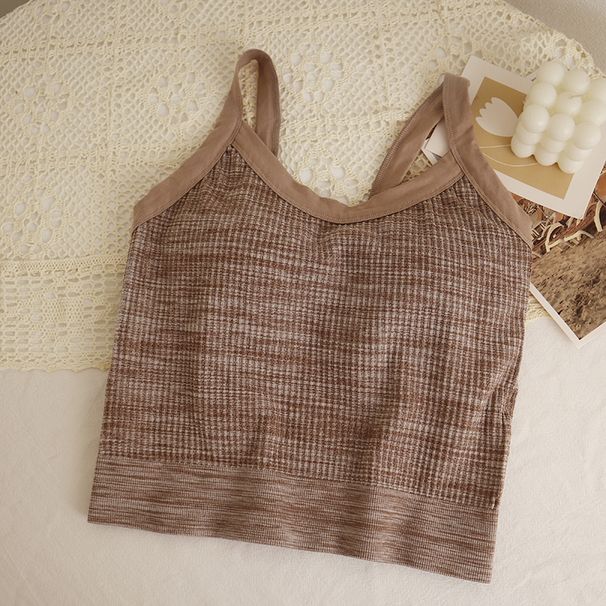 Giacca corta alla moda con retro bellissimo e reggiseno con spalline sottili_voghion.com