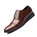 Chaussures de soirée décontractées en cuir imperméables à bout carré pour hommes_voghion.com