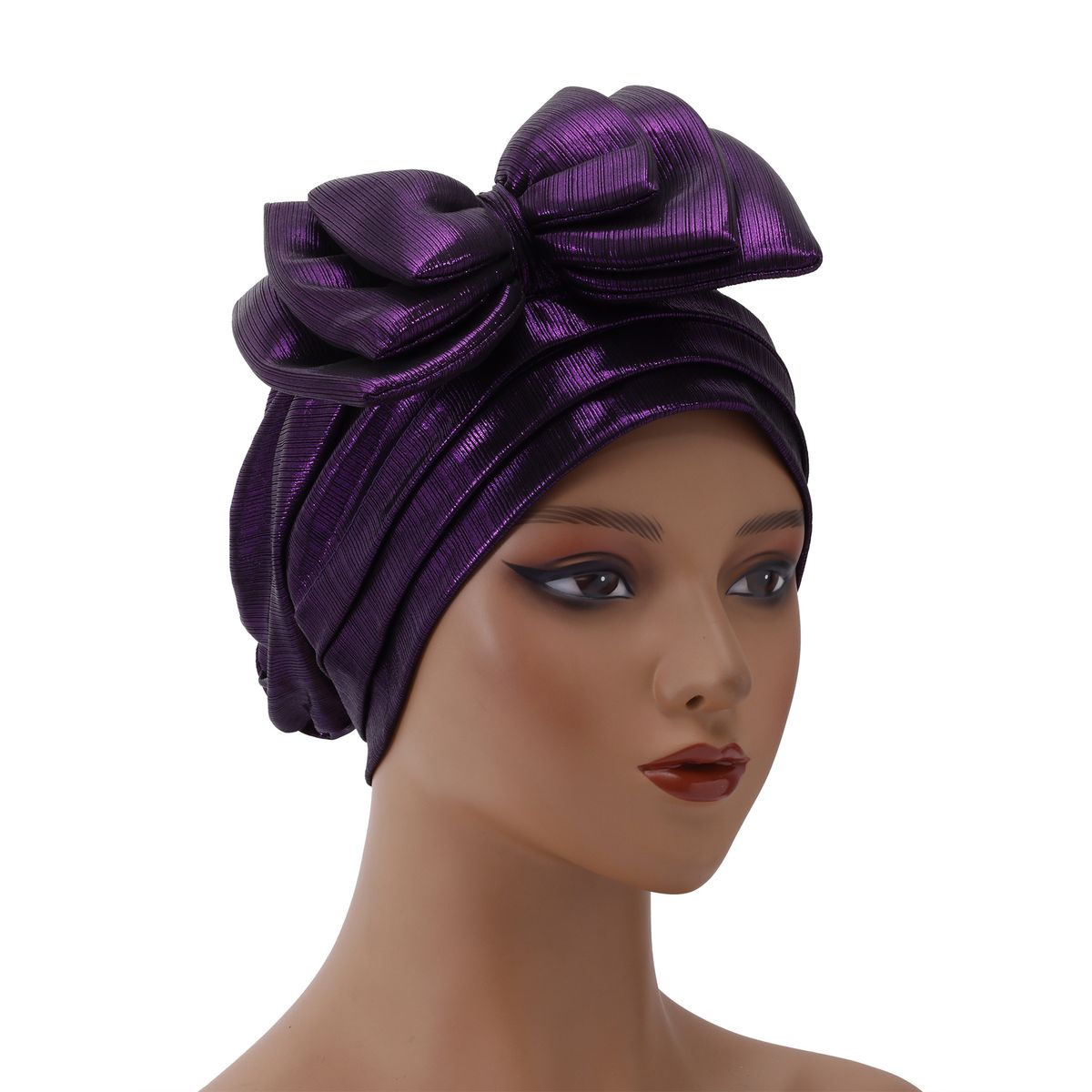 African Butterfly Cap – 3-Layer Ethnic Headwrap (Wholesale Fashion Headwear For Women, Cross-Border Best Seller)_voghion.com