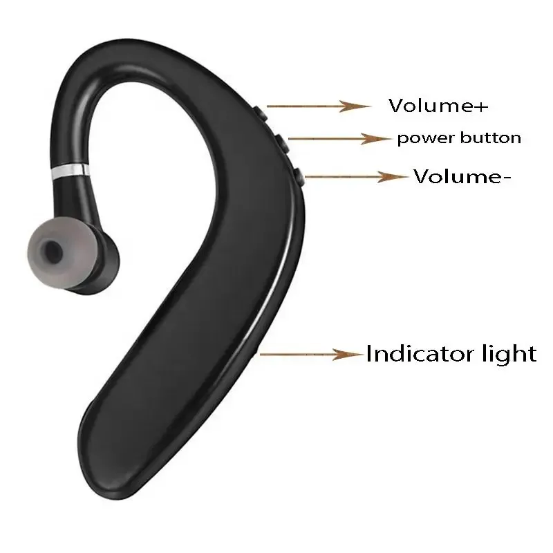 S109 Wireless Bluetooth 5.0 Earphones with HIFI Stereo HD Mic Handsfree Headset Stereo Headphone For Smartphone Car Cell Earbuds_voghion.com