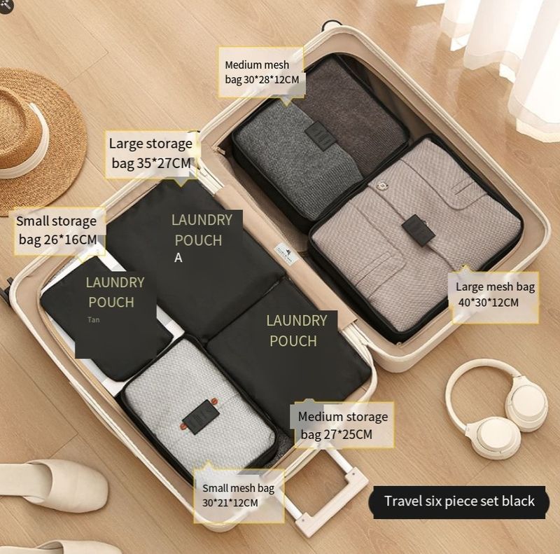 Travel Storage Bag Seven-piece Set Clothing Luggage Storage Bag Multi-functional Clothes Packaging Storage Bag Travel Bag_voghion.com