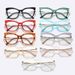 New Metal Spring Leg For Women's Fashion Trend Cat Eye Flat Mirror TR Anti Blue Light Eyeglass Frame_voghion.com