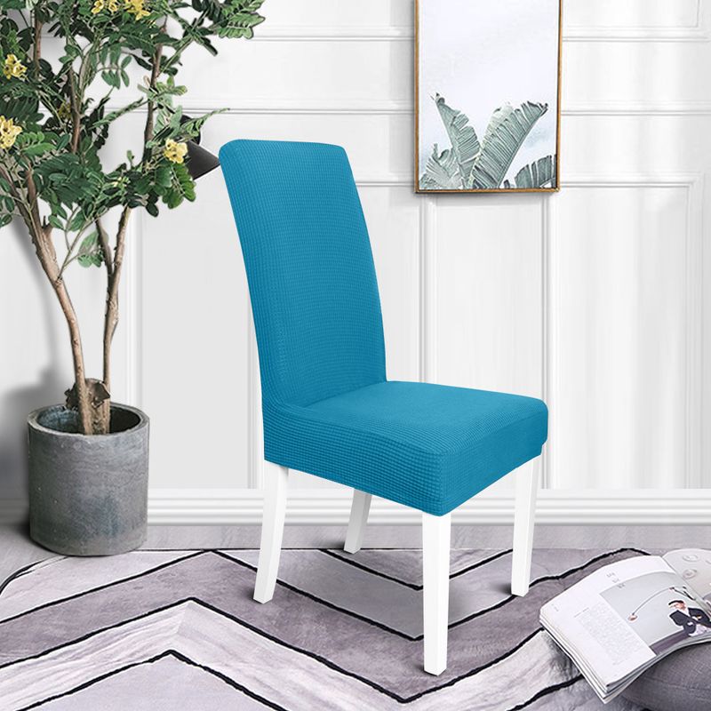 Stretch Fleece Chair Cover Solid Color Universal Restaurant Finished Chair Cover_voghion.com