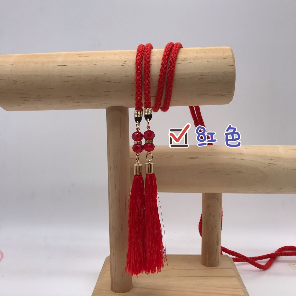 Abito decorativo versatile con corda per papillon estesa, catena per cintura con nappa in stile antico cinese Hanfu in stile coreano_voghion.com