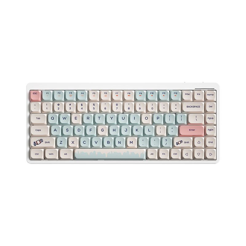 Wireless Mechanical 84 Keys 2.4G+BT5.0+Type-C Keyboards 15 Light Effect 5 Brighess Levels Keyboard For Tablet Laptop_voghion.com