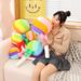 Cuscino di peluche a forma di arcobaleno a forma di palla di caramella per bambini, morbido e coccoloso, regalo di compleanno perfetto per ragazze sognatrici._voghion.com
