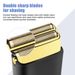 Floating double blade double net detachable washable blade head electric shaver hair clipper portable long battery life razor_voghion.com