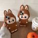 Cartoon cell phone protective cover 3D Rabbous case for 14/ 13 for 12/ 11 15 PROMAX phone case drop-proof silicone_voghion.com