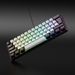 61-Key RGB Game Wired Keyboard Mouse Set Colorful MINI Non-mechanical Film Black And White Computer Keyboard_voghion.com