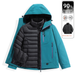 Instant Mountain Wild Style Herbst/Winter 3-in-1 Daunenfutter Outdoor Winddichte Skijacke Mantel_voghion.com