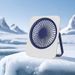 USB Rechargeable Mini Desk Fan - Powerful & Quiet Portable For Office Home & Outdoor Lightweight & Wall Mountable_voghion.com