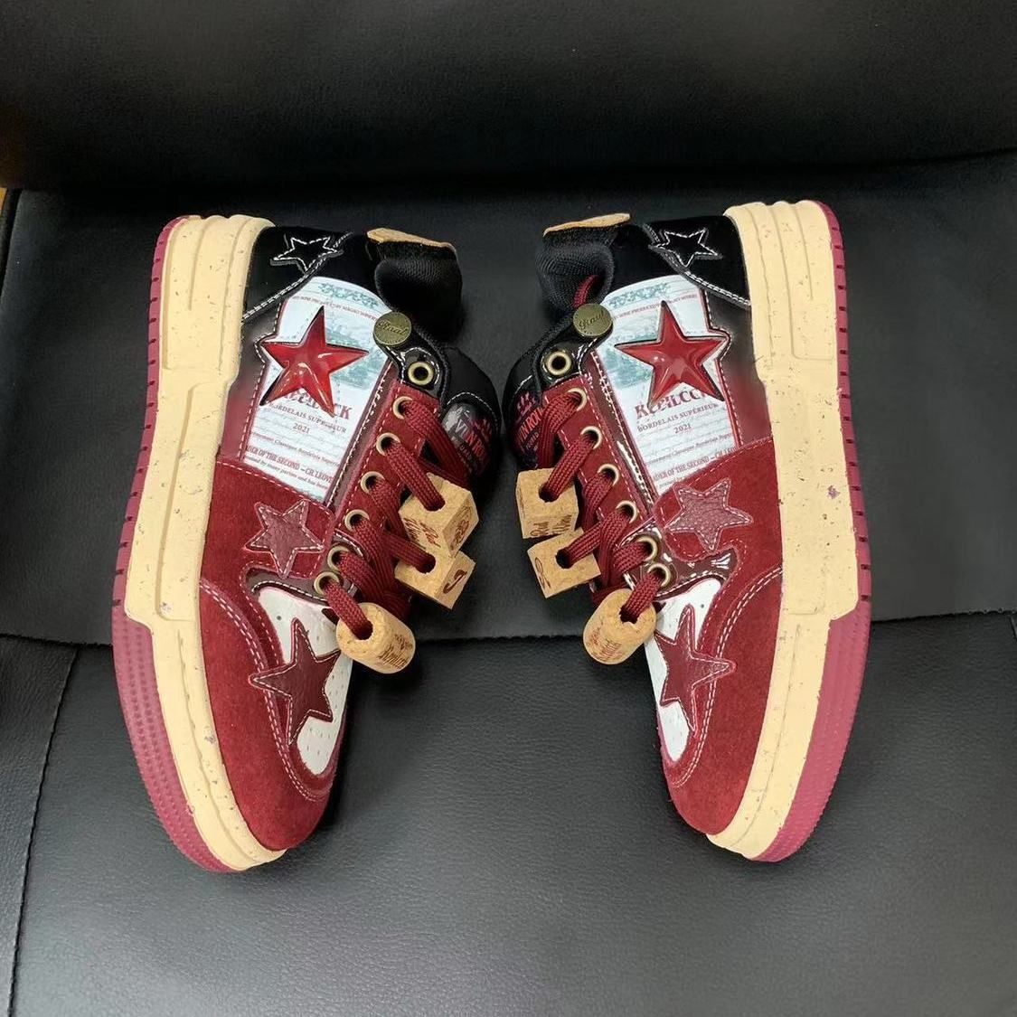 Neue nationale Flut Paar Skateboard Schuhe Skateboard Nische Design Brot Schuhe Männer_voghion.com