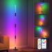 DIY Bluetooth Floor Lamp With RGBIC Color Changing & Wifi Control - Foldable Standing Light For Corner/Desk (16 Million Colors App Control Lighting)_voghion.com