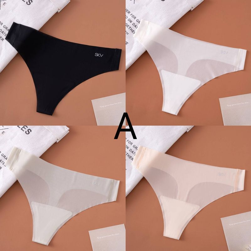 4 STK Dametrusser Bomuldstrusser Sexet Undertøj Ensfarvet trusser Kvindeunderbukser Intimates Kvinder Lingeri M-XL_voghion.com