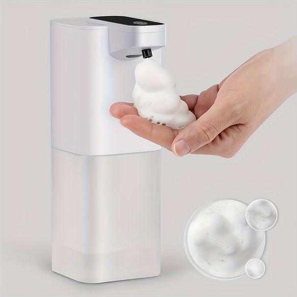 14oz Automatic Foam Soap Dispenser - USB Rechargeable Touch-Free With Smart Sensor For Bathroom & Kitchen, Modern Home Essential_voghion.com