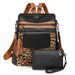New Leopard Print Fashion Large Capacity Women's Casual Backpack_voghion.com