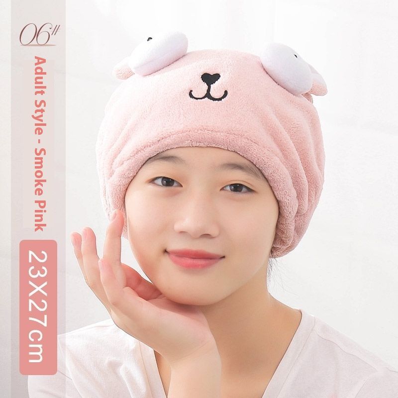 Cuffia per asciugare i capelli per donne, capelli lunghi, adulti, super assorbente, nuovo stile, anti-pelo, graziosa cuffia da bagno, fascia per la testa, asciugamano per capelli_voghion.com