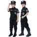 Congme 6-teiliges Kostümset für Kinder, Polizeiuniform mit langen/kurzen Ärmeln für Jungen und Mädchen, Mantel, Hose, Mütze, Gürtel,_voghion.com