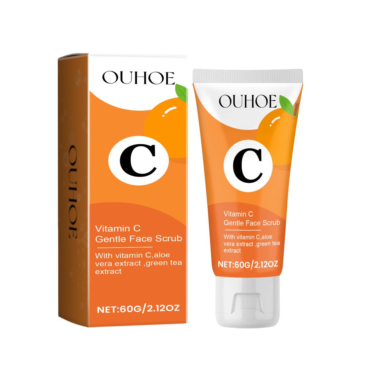 OUHOE Vitamin C Repair And Nourish Skin Facial Cleansing Pores Mild Cleanser_voghion.com