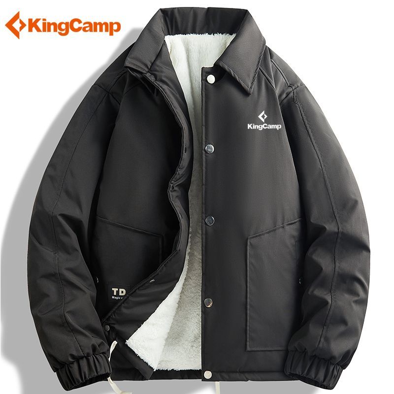 KingCamp gepolsterte Jacke Herren Jugend Winter Absatz gepolsterte verdickte warme Outdoor winddichte wasserdichte Baumwollmanteljacke_voghion.com
