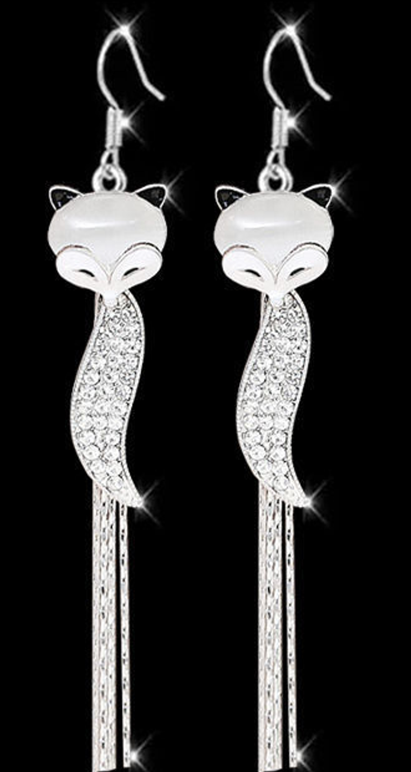 Women's earrings Internet celebrities with versatile Korean style personality long tassel earrings earrings stud earrings_voghion.com