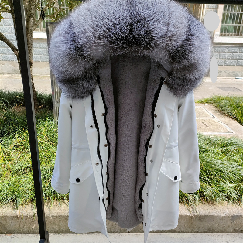 Women's Clothing Winter New Mid Length Detachable Liner Fur Fashionable Warm Fur Coat_voghion.com