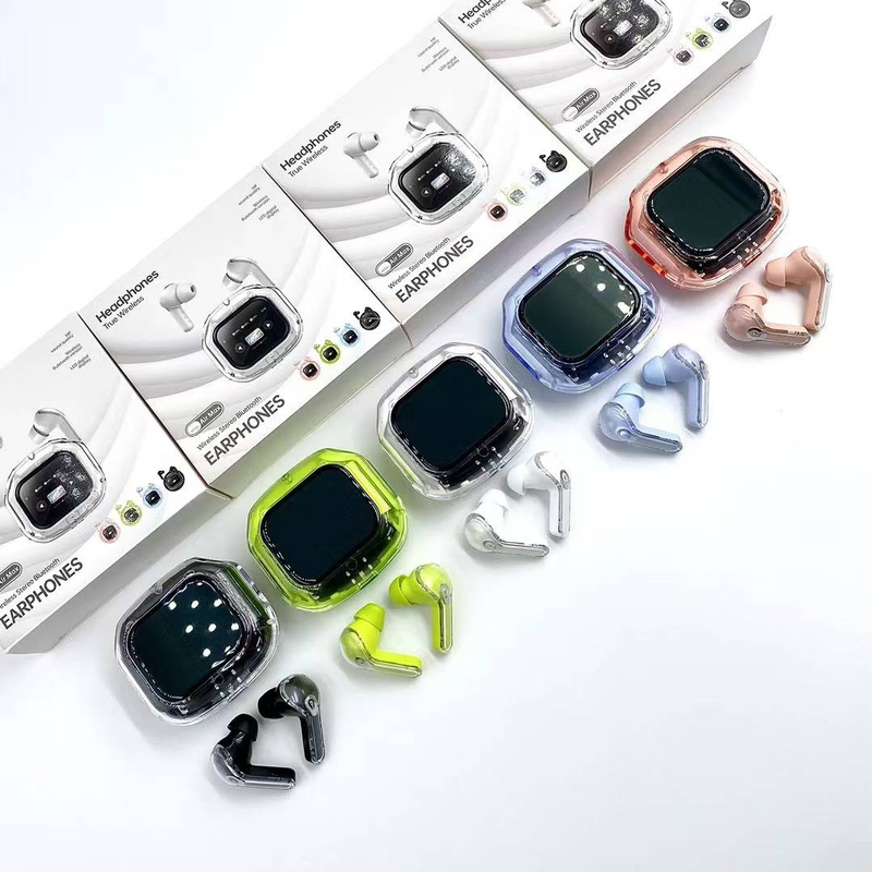 New Wireless Headset Earbuds Headphones Noise Cancelling Headset Deep Bass Long Battery Wireless Headphones with Mic for iPhone/Android_voghion.com