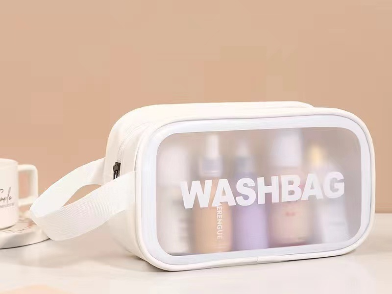 Women's Bags TPU Transparent Frosted Toiletry Bag Waterproof Bath Bag Large Capacity Travel Storage Bag Cosmetic Bag Wholesale_voghion.com