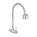 304 Stainless Steel Single-Handle Cold Water Faucet Home Kitchen Sink Basin Surface-Mounted Brushed Finish Vertical Swivel Faucet_voghion.com