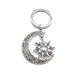 Accessori portachiavi con ciondolo sole luna cava in metallo portachiavi in lega_voghion.com