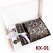Business Executive Men's Pocket Square Cufflinks Clips 6-Piece Gift Set Tie_voghion.com