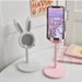 Cartoon Bunny Desktop Mobile Phone Holder Stand Smartphone Tablet Adjustable Telescopic Lifting Lazy Bracket_voghion.com