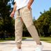 „Waffelgestrickte Cargohose für Herren mit lockerer Passform – Jogginghose im High-Street- und Streetwear-Stil aus atmungsaktivem Polyester (S-XXXL, Design mit mehreren Taschen)“_voghion.com