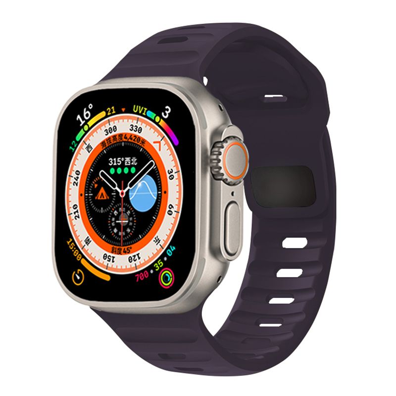 Silicone Strap For Apple Watch ultra Band 44mm 49mm 45mm 42mm 40mm 41mm 38mm sport correa bracelet iwatch Series 7 6 3 4 5 se 8_voghion.com