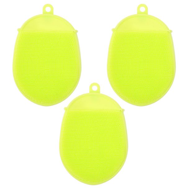 3 stücke Silikon Badebürsten Hautmassagegerät Reinigungswerkzeuge Reibbürsten_voghion.com