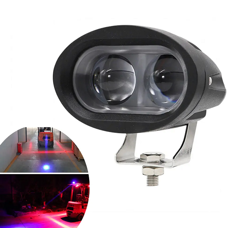 PSCR20-I 20W-led eliptik forklift çalışma lambası U şeklinde forklift çalışma lambası 3 inç ultra parlak kırmızı/mavi/sarı forklift uyarı lambası Tehlike alanı_voghion.com